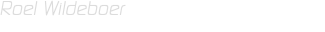 Roel Wildeboer 
